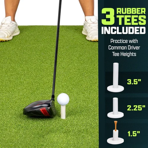 Miniatura 6 de GoSports Elite Golf Hitting Mat for Indoor and Outdoor Practice - Withstands Thousands of Shots - Heavy-Duty Turf Driving Range Mats Works with Golf