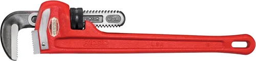 RIDGID 31025 Llave de tubo recta modelo 18 resistente, llave de fontanería de 18 pulgadas
