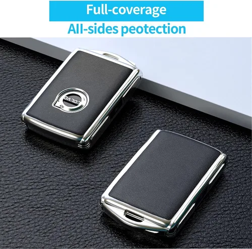 Miniatura 3 de Funda inteligente de TPU para llavero compatible con Volvo XC60, XC90, S90, V90 2019-2022 (4 botones)
