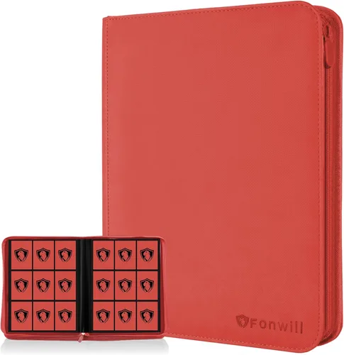 Miniatura 24 de Carpeta de tarjetas coleccionables de 9 bolsillos, libro de tarjetas premium para 360 tarjetas, álbum de tarjetas resistente para tarjetas