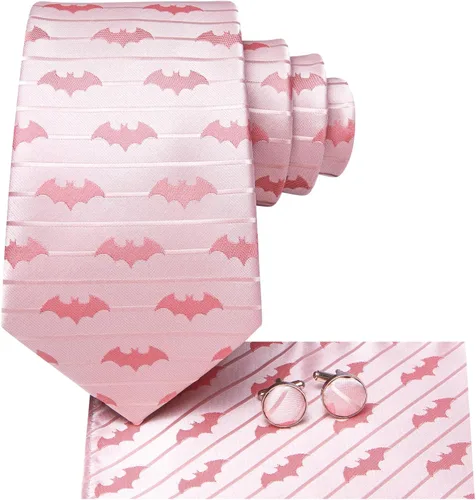 Miniatura 85 de Hi-Tie Corbatas de seda para hombre, diseño de cachemira a rayas, con bolsillo, gemelos cuadrados, conjunto formal de negocios