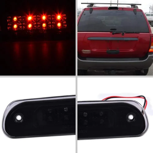 Miniatura 9 de GRAND ORANGE Luz de freno trasera delantera LED tercera 3ª trasera reemplazo para Jeep Grand Cherokee 1999 2000 2001 2002 2003 2004 centro