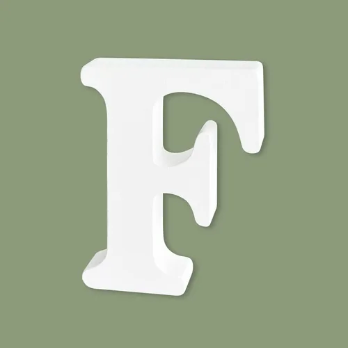 Miniatura 24 de Letras de madera de 4 pulgadas, letras del alfabeto de madera blanca para decoración de pared, letras de marquesina de madera sin terminar