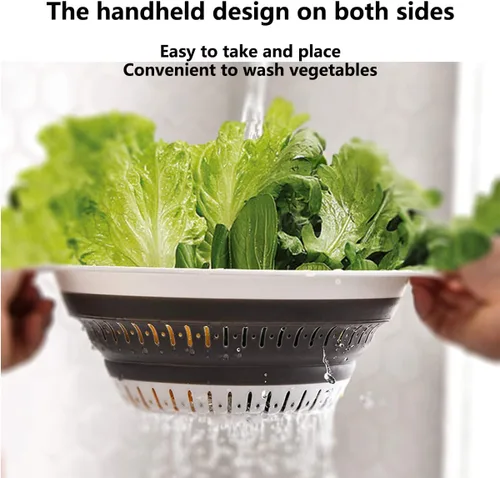 Miniatura 4 de Colador y colador plegable, coladores de silicona y coladores de alimentos, para verduras y frutas, esenciales de cocina