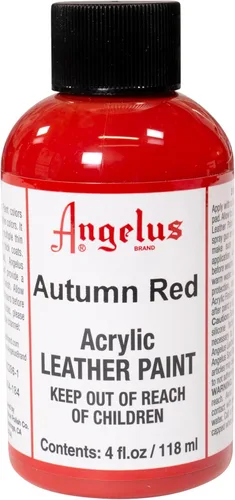 Miniatura 124 de Angelus - Pintura acrílica para cuero, 4 Fl Oz, color blanco - Pintura para cuero profesional flexible, resistente a grietas, arañazos