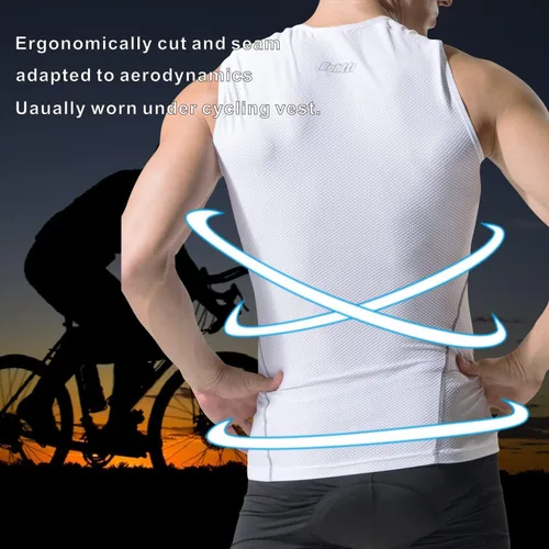 Miniatura 5 de bpbtti Ropa interior sin mangas para hombre, de alta absorción, para ciclismo, correr, de secado rápido, ligera, para deportes