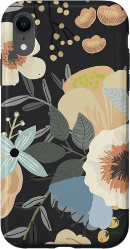 Miniatura 24 de Funda para iPhone 13 Pro Max Boho Wildflower Garden Botanical Floral Pattern (negro)
