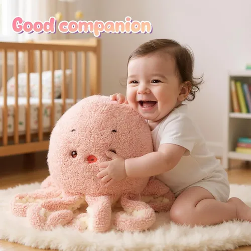 Miniatura 5 de Almohada de peluche de pulpo rosa, juguete de peluche suave, lindo pulpo, juguete de peluche de cumpleaños, Navidad, festival, regalos para niños