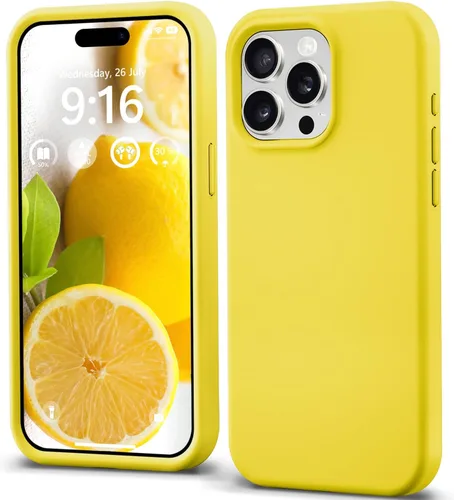 Miniatura 15 de IceSword Funda compatible con iPhone 15 Pro, silicona líquida, delgada, protección de cuerpo completo, suave, antiarañazos, color rojo, para hombres