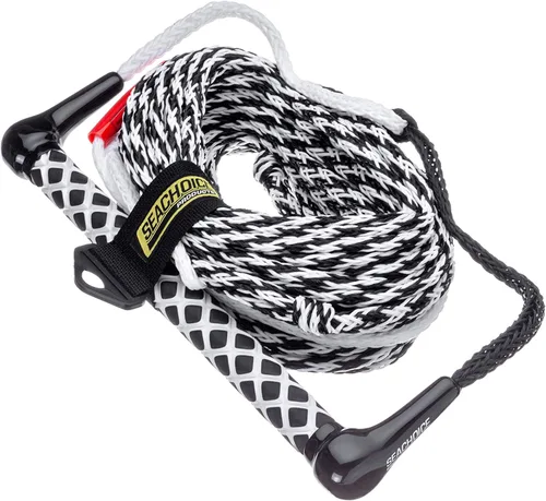 Miniatura 2 de Seachoice Cuerda de wakeboard, 75 pies de largo, 15 pulgadas mango con agarre de EVA texturizado