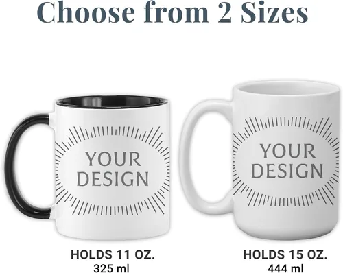 Miniatura 7 de Let's Make Memories Taza de Navidad personalizada, para amigos, taza de café personalizada, Heartstrings - 2-6 nombres - Mango blanco e