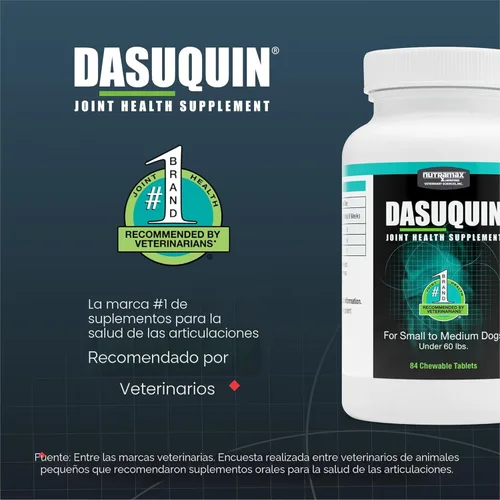 Miniatura 3 de Nutramax Dasuquin para perros pequeños a medianos, suplemento de salud articular, contiene glucosamina para perros, además de condroitina, ASU
