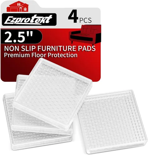 Miniatura 31 de Ezprotekt Almohadillas Antideslizantes para Muebles, 8 Piezas de 2" Copas de Ruedas de Goma, Posavasos Antideslizantes para Muebles en Pisos