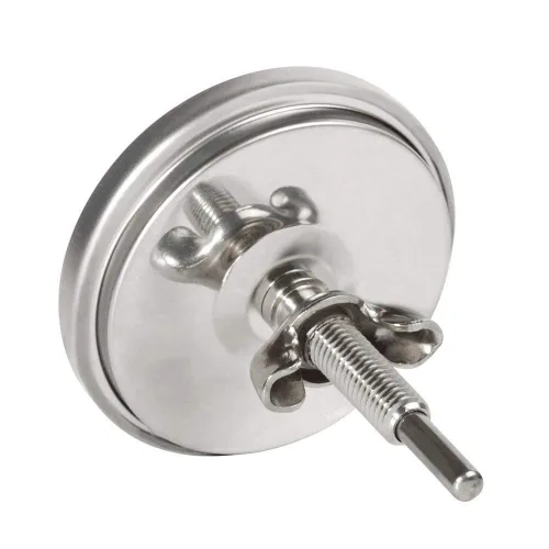 Miniatura 3 de GasSaf 2 3/8" barbacoa de acero inoxidable parrilla de carbón de madera ahumador de temperatura Pit termómetro Fahrenheit e indicador de calor