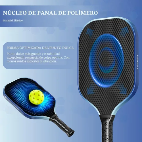 Miniatura 4 de Pickleball Paddles Set of 2 - Composite Carbon Fiber Pickle Ball Paddle - USAPA Compliant Pro Pickle Racket - Portable Outdoor Sports Equipment