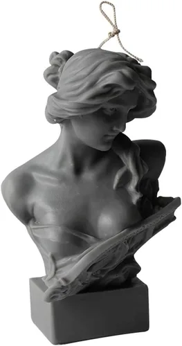 Molde de silicona 3D con diseño de señora bonita para velas hechas a mano, moldes de cera decorada, moldes para derretimientos, resina epoxi, aroma,
