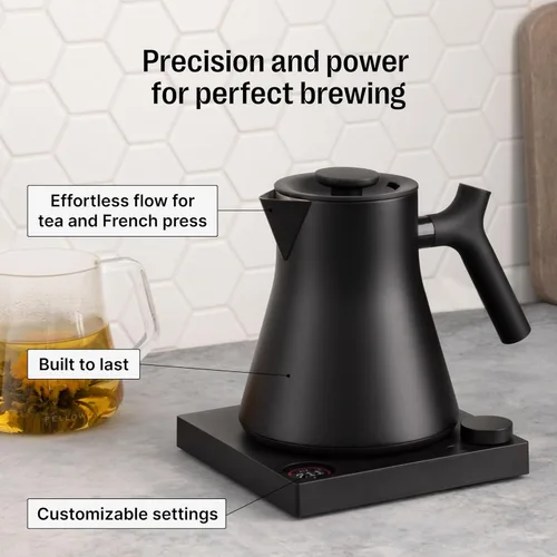 Miniatura 3 de Fellow Corvo EKG Pro Hervidor Eléctrico de Té - Calentamiento Rápido, Control Preciso de Temperatura, Programación, Temporizador de Infusión Negro