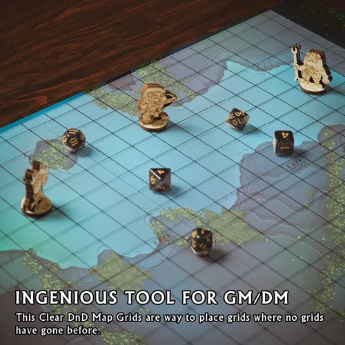 Miniatura 6 de CZYY Juego de 2 alfombrillas de juego acrílicas de 1 pulgada, cuadrícula cuadrada, tablero de mapa de batalla de 6 x 8 pulgadas, transparente