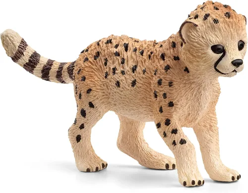 Schleich Wild Life - Juguetes de safari de animales salvajes para niños y niñas, figura de juguete de cachorro de guepardo, a partir de 3 años
