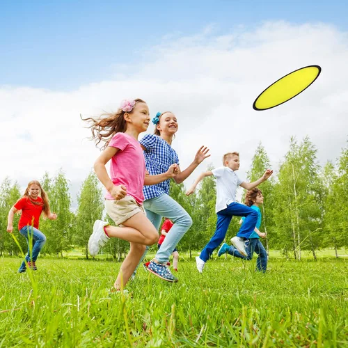 Miniatura 7 de Mototo Juego de 36 piezas de discos voladores plegables con bolsa, juego de juguetes de bolsillo plegable para niños, divertidos recuerdos de fiesta