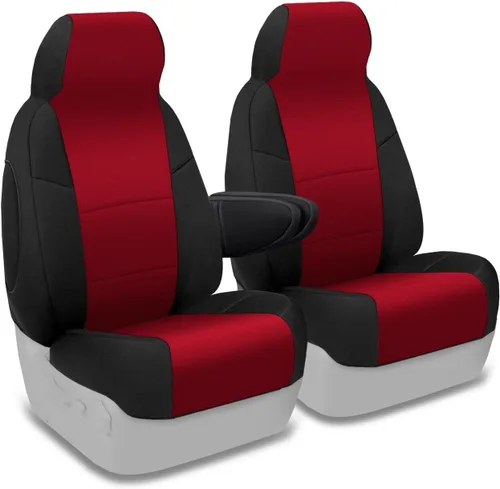 Miniatura 35 de Coverking Custom Fit Center 50/50 - Funda de asiento de cubo para modelos seleccionados Chevrolet Suburban 1500/2500, neopreno (negro)