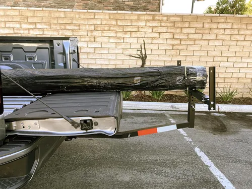 Miniatura 4 de MaxxHaul 70231 Extensor de caja de camioneta para montaje de enganche, para escaleras, estantes, canoas, kayaks, tubos largos y madera, negro, 37 x