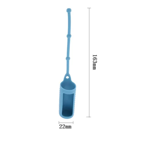Miniatura 5 de ConStore Funda protectora de silicona para botella de aceite esencial, funda protectora de viaje con cuerda colgante, 12 uds