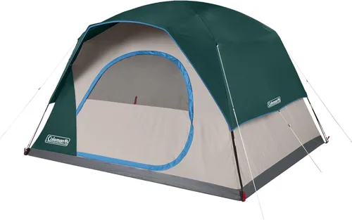 Miniatura 9 de Coleman Tienda Skydome con configuración en 5 minutos, tienda resistente al clima para 2/4/6/8 personas con toldo para lluvia y bolsa de transporte
