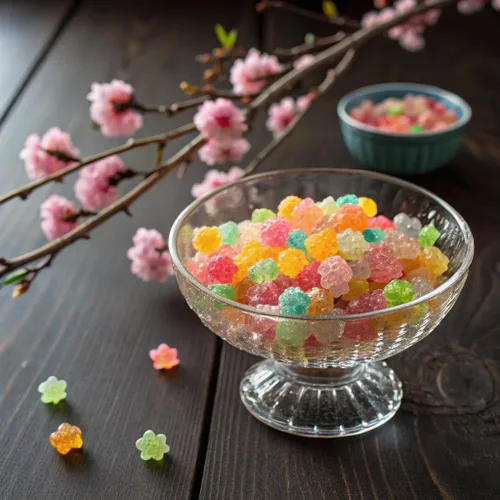 Miniatura 3 de MARUTA Candy Konpeito, Hanatsume, caramelo de azúcar japonés, 0.2oz 50count