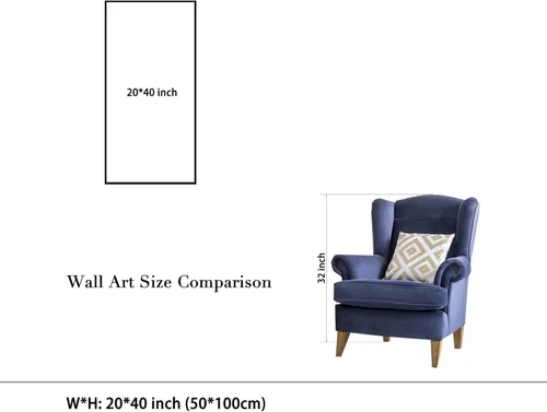 Miniatura 7 de Wieco Art Pintura al óleo floral grande sobre lienzo, arte de pared listo para colgar para sala de estar, dormitorio, decoración del hogar, moderno