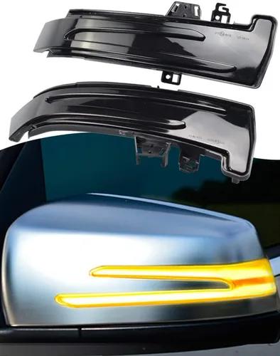 Miniatura 8 de Espejos Laterales Dinámicos LED con Señal de Giro Secuencial para Mercedes Benz Clase A/B/C/E/S/CLA/GLA/GLK/CLS W176 W246 W204 W212 X156 C250 C300