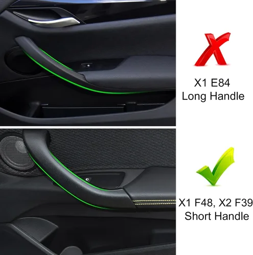 Miniatura 3 de Jaronx Compatible con cubierta de manija de puerta BMW X1/X2, cubierta exterior de repuesto de manija de puerta lateral derecha, compatible con BMW