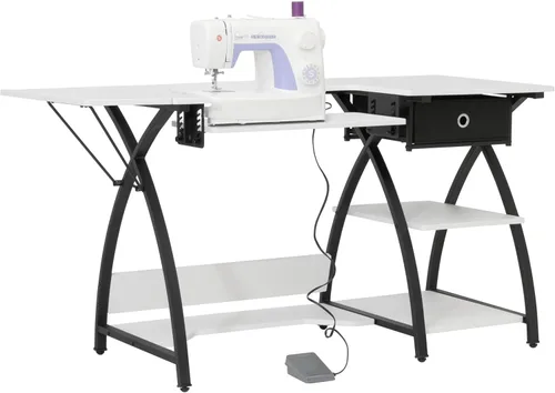 Miniatura 9 de Sew Ready Comet Plus - Mesa de costura artesanal, 56.75 x 23.5 pulgadas, tamaño total de plataforma con rejilla de corte de tela precisa y cajón