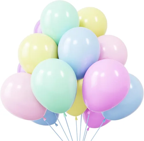 Miniatura 13 de KBZVNAF Globos de látex azul rey para fiestas - 50 unidades de 12 pulgadas, globos de helio azul mate para cumpleaños, boda, baby shower, Azul real