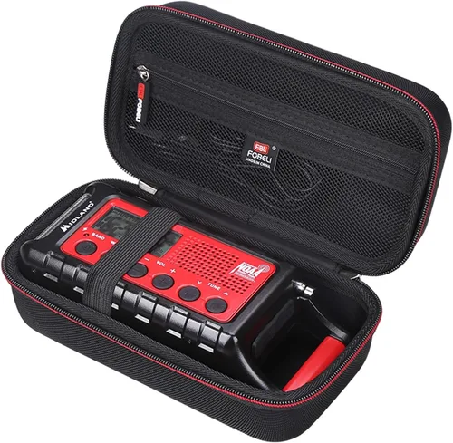 Miniatura 2 de FBLFOBELI Estuche rígido de almacenamiento de EVA compatible con Midland ER310/ER310PRO/ER210/ER300/ER50 con manivela de emergencia radio AM/FM