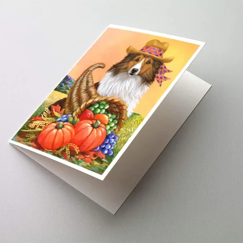 Miniatura 7 de Caroline's Treasures PPP3013GCA7P - Tarjetas de felicitación y sobres para mascotas de Basset Hound Teacher, paquete de 8 tarjetas en blanco
