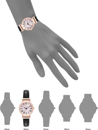 Miniatura 4 de Anne Klein Reloj de pulsera con correa de piel para mujer