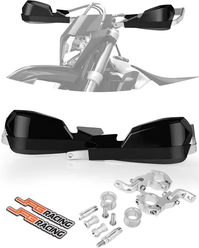 Miniatura 7 de JFG RACING Paramanos Universales para Motocicleta y Bicicleta de Tierra, Paramanos de Manillar de 7/8 Pulgadas 22mm y 1 1/8 Pulgadas 28mm para Rojo