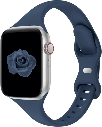 Miniatura 24 de Acrbiutu - Correas compatibles con Apple Watch de 38, 40, 41, 42, 44, 45, 46 y 49 mm, delgada, de silicona, para iWatch serie Ultra, 10, 9, 8, 7, 6