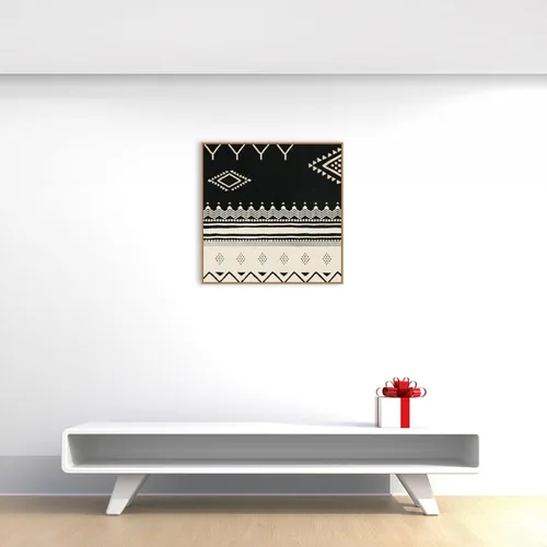 Miniatura 5 de Amanti Art Framed Canvas Wall Art 30x30 Geo Textile Crop II by Victoria Barnes, Framed Wall Art Canvas, Abstract Artwork, Modern Decor, Large Poster