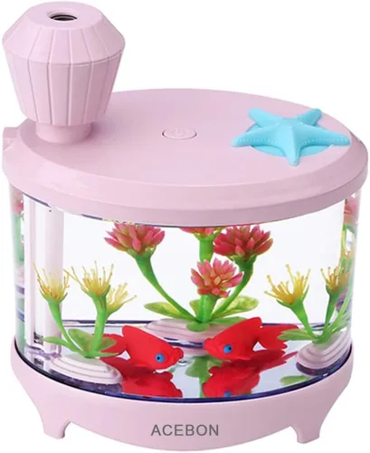 ACEBON Mini humidificador portátil, humidificador pequeño de niebla fría de 15.6 fl oz, humidificadores de escritorio de funcionamiento silencioso