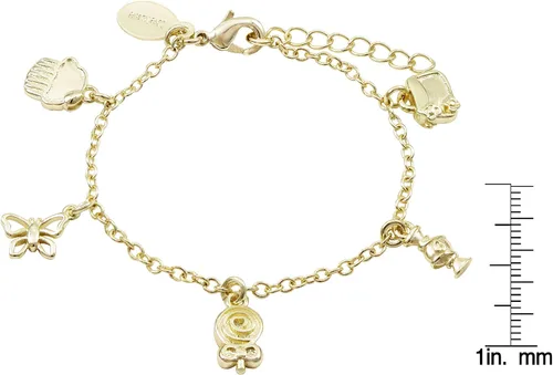 Miniatura 2 de Pulsera de abalorios para niña con acabado dorado