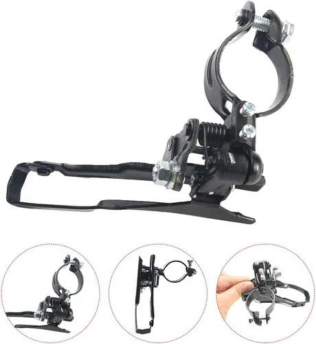 Miniatura 4 de Tookie Desviador delantero de bicicleta, desviador universal de bicicleta, cambiador de velocidad de acero TZ 30 Accesorios de repuesto
