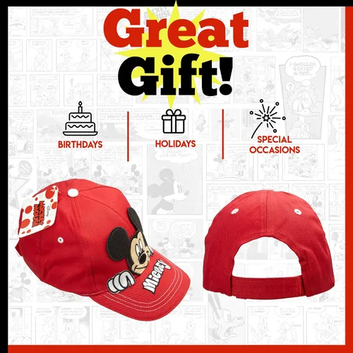 Miniatura 2 de Disney Mickey Mouse Peak-A-Boo Baseball Cap Age 4-7 -100 Cotton