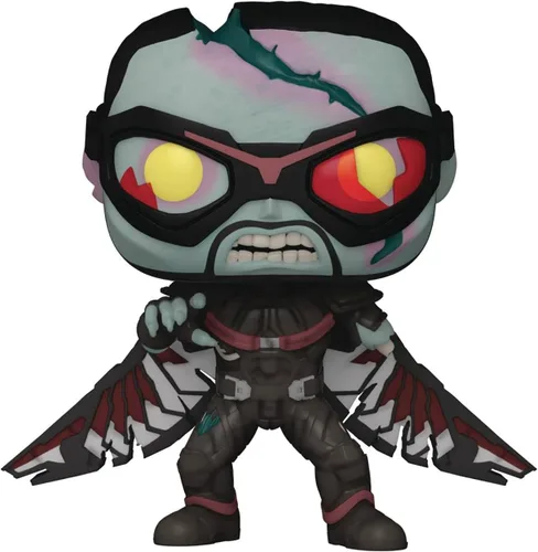 Miniatura 6 de POP Marvel: What If Zombie Falcon Funko POP Figura de vinilo (con funda protectora compatible con POP Box), multicolor, 3.75 pulgadas