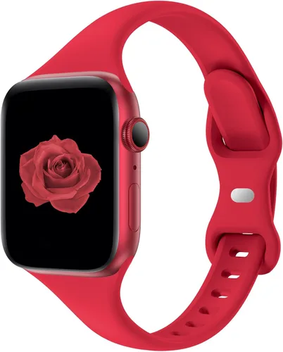 Miniatura 22 de Acrbiutu - Correas compatibles con Apple Watch de 38, 40, 41, 42, 44, 45, 46 y 49 mm, delgada, de silicona, para iWatch serie Ultra, 10, 9, 8, 7, 6