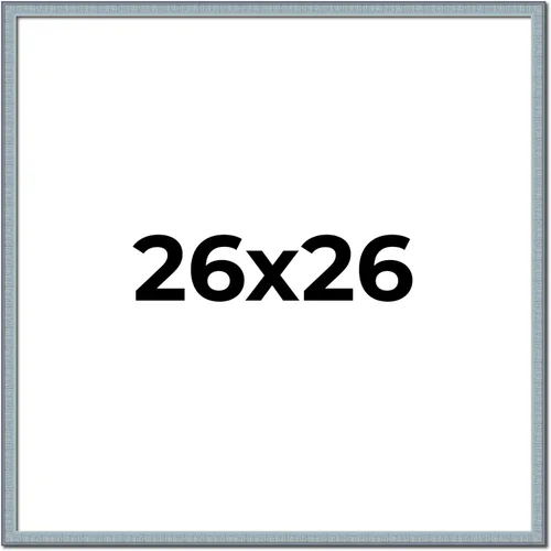 Miniatura 28 de Marco azul de 28 x 28 pulgadas, marco de madera maciza, ancho del marco de 0.75 pulgadas, profundidad interior de 0.5 pulgadas, marco azul Kingsley