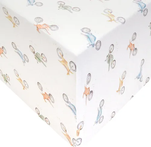 Miniatura 152 de Copper Pearl Sábanas de punto prémium para cuna de bebé para colchones estándar, transpirables y suaves, trucha