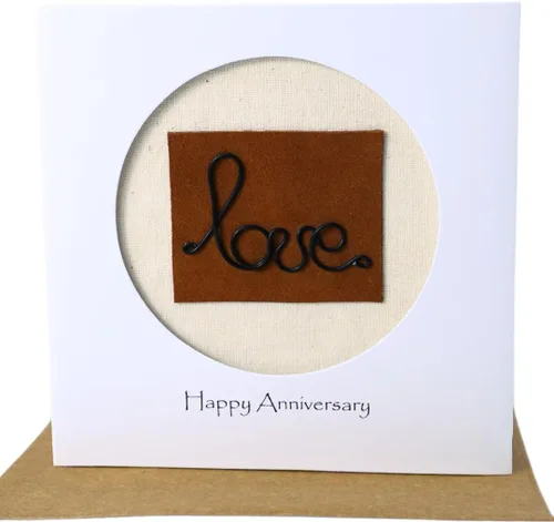 Miniatura 9 de Camellia Bees Tarjeta de 10º Aniversario, Tarjeta Temática de Boda en Lata de Aluminio para Esposo, Esposa, Pareja (10º)