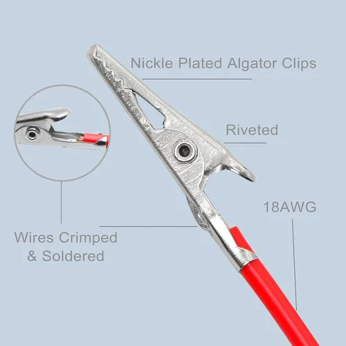 Miniatura 3 de 3 pies BNC Q9 a doble pinza de cocodrilo prueba cable sonda conduce la prueba del osciloscopio para osciloscopio, generadores de señal
